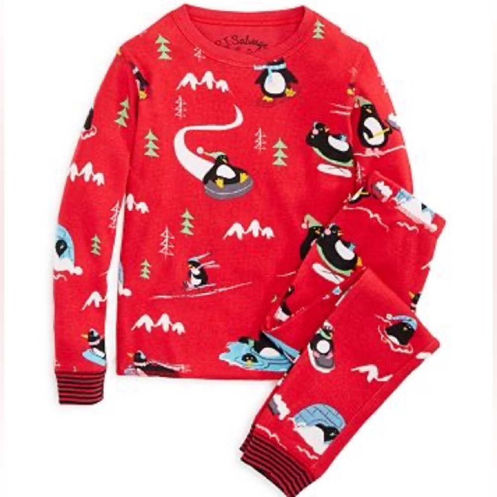 PJ Salvage penguin holiday pajamas. Great used condition. Small